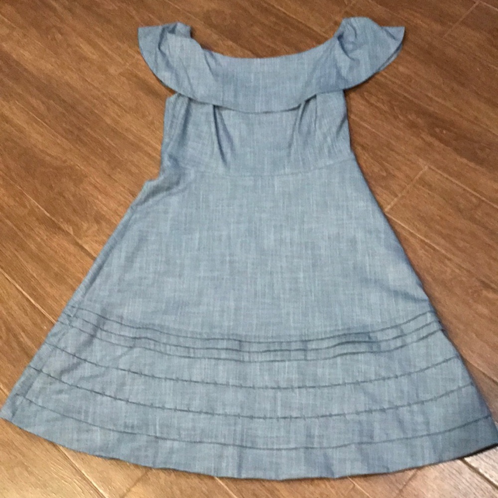 Banana Republic Chambray Off-Shoulder Dress